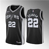 San Antonio Spurs #22 Malaki Branham Black Association Edition Stitched Jersey Dzhi,baseball caps,new era cap wholesale,wholesale hats